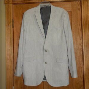 Kenneth Cole Reaction Men's Size 44 XL W37 Techni-Cole Coat Suit Jacket Silver